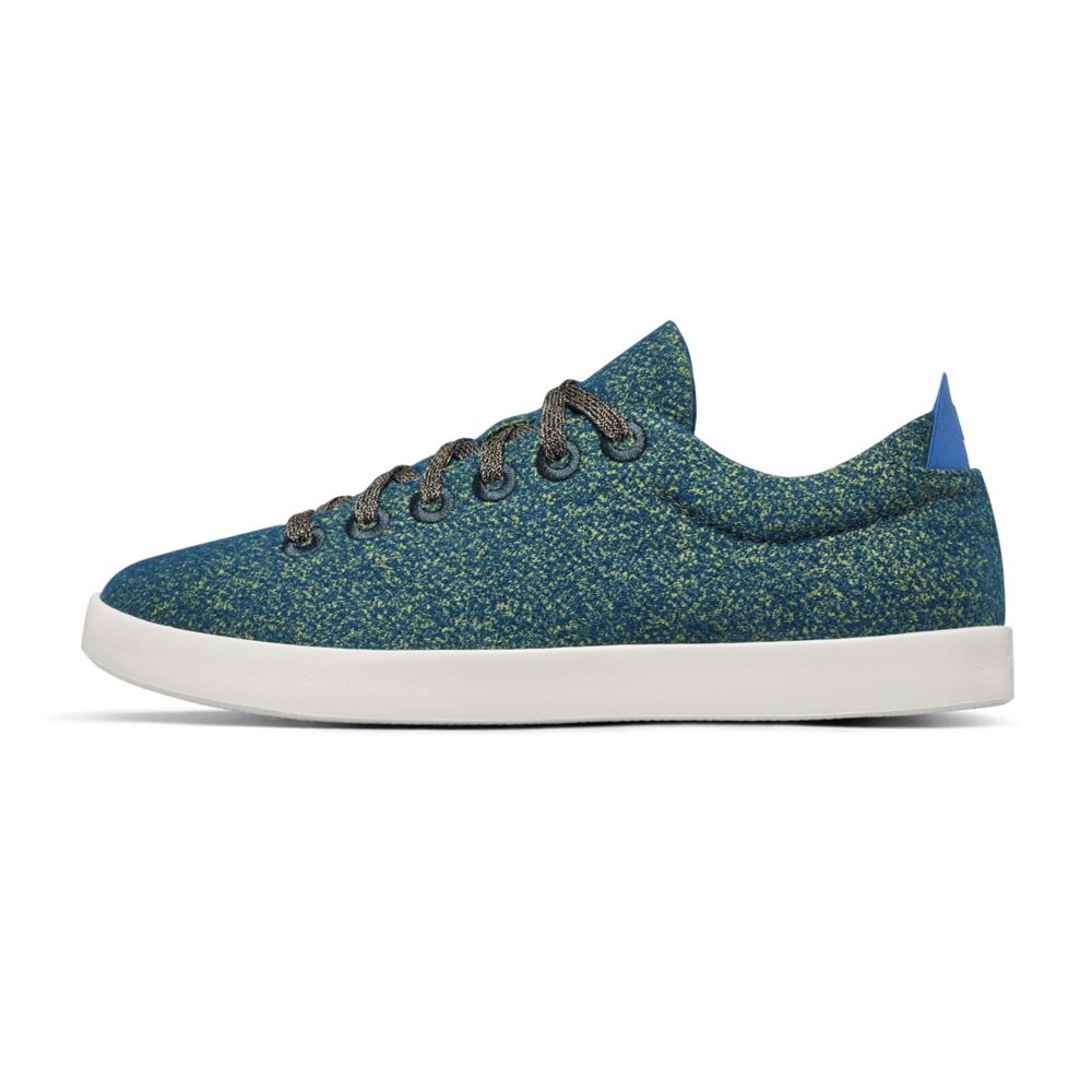 Allbirds Men\'s Wool Pipers - Sneakers Blue - QTI064138